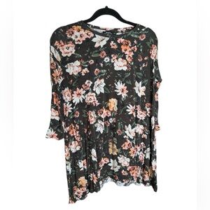 Bershka Floral Print Tunic - Size Small